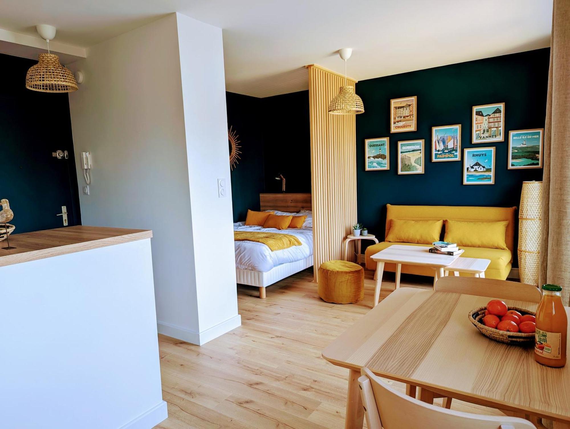 Glazik - Studio - Lumineux - Parking Vannes Exteriör bild